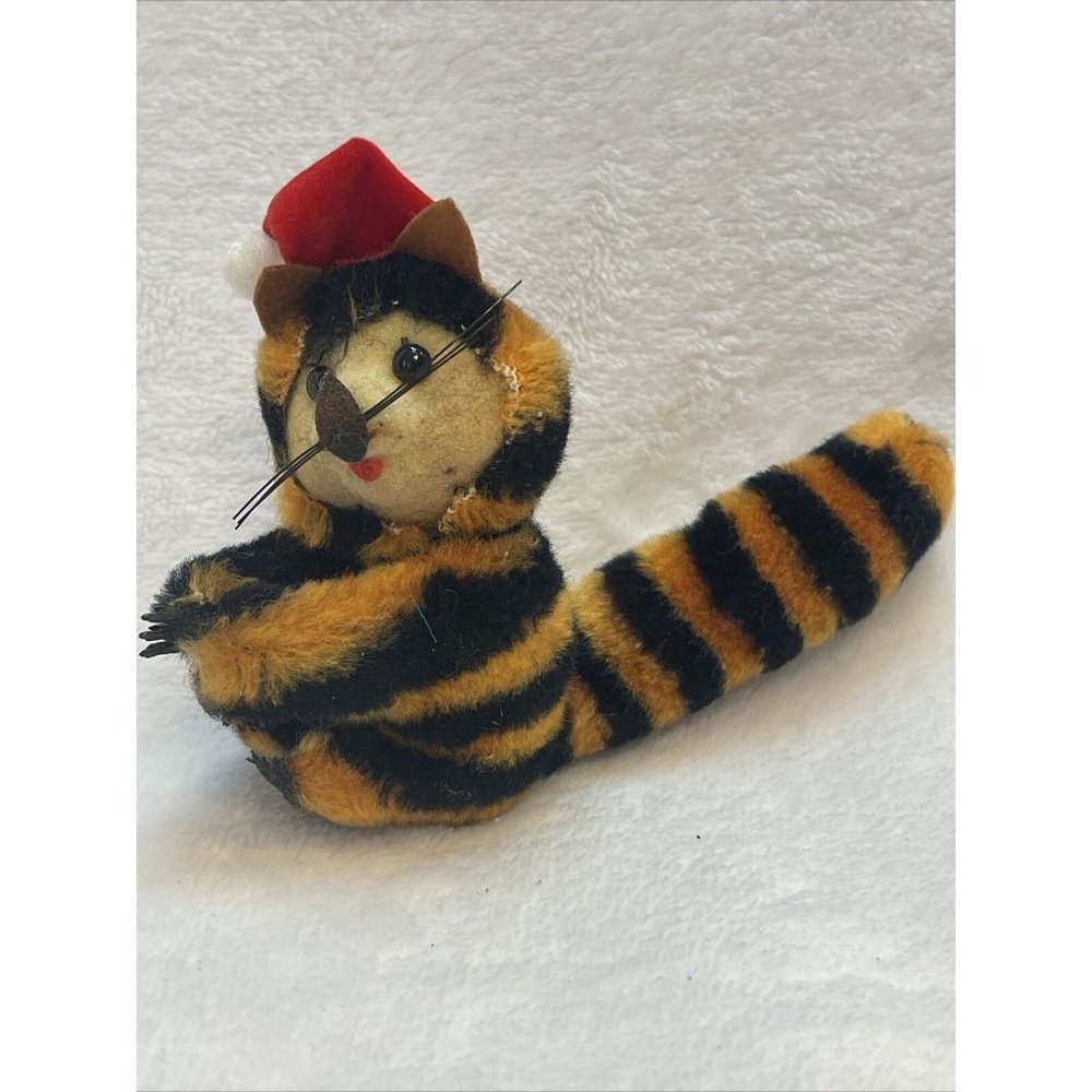 Vintage Tiger Hugger Clip On Red Hat Moveable Head 3"‎